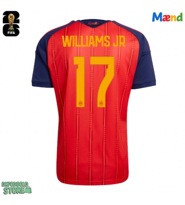 Spanien Nico Williams #17 Replika Hjemmebanetrøje VM 2026 Kortærmet